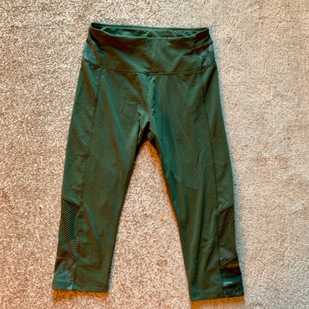 Army Green Workout Capris